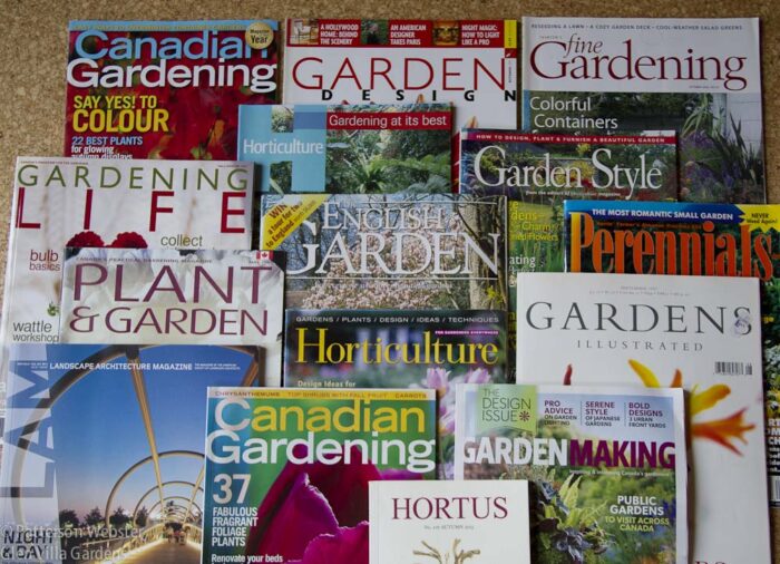A few magazines, chosen at random