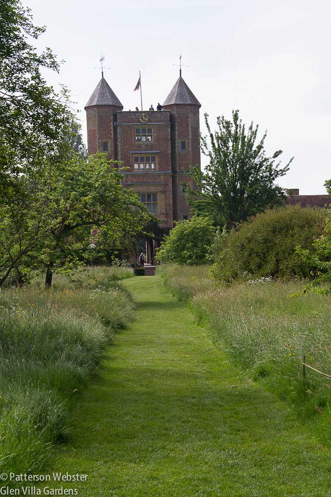 Another straight path, at Sissinghurst.
