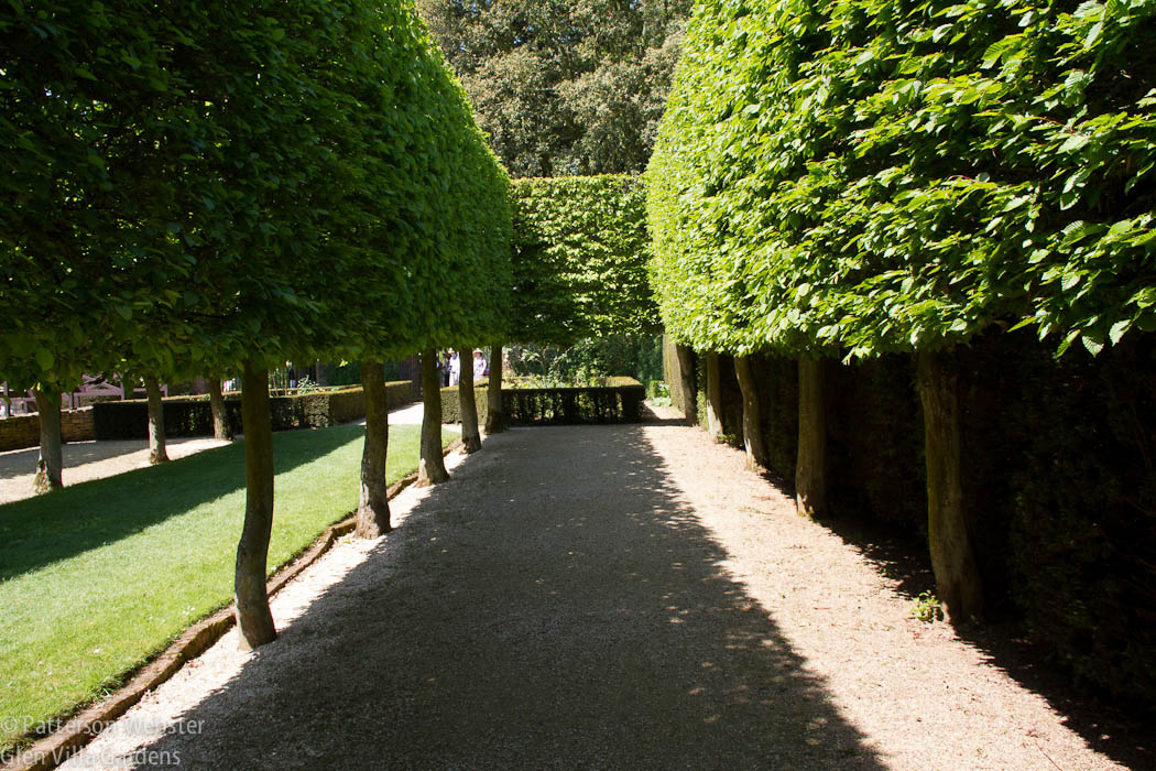 I don't like the strong shadows in this photo but that was how this part of garden at Hidcote looked the day I was there. And why should I complain about sunshine in England? 