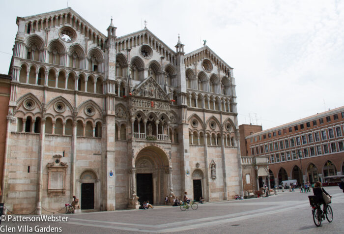 The façade of Ferrara