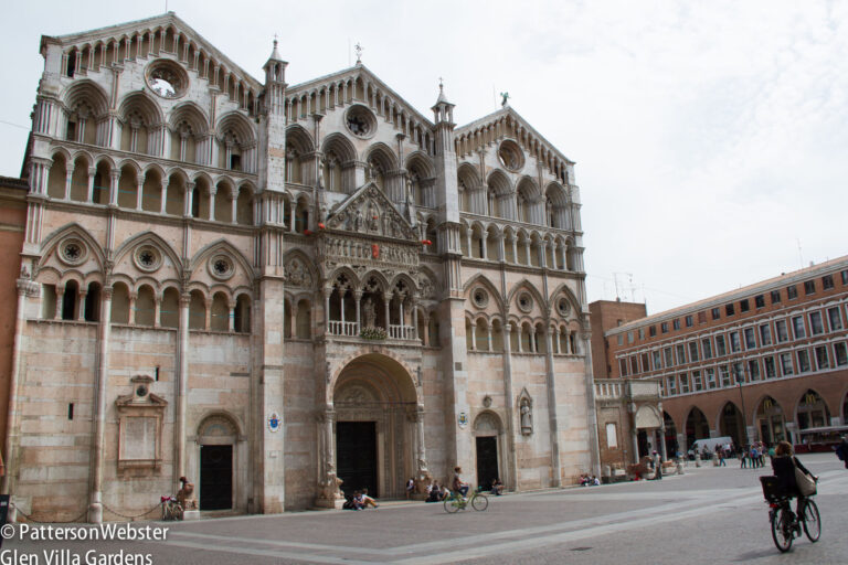 The façade of Ferrara