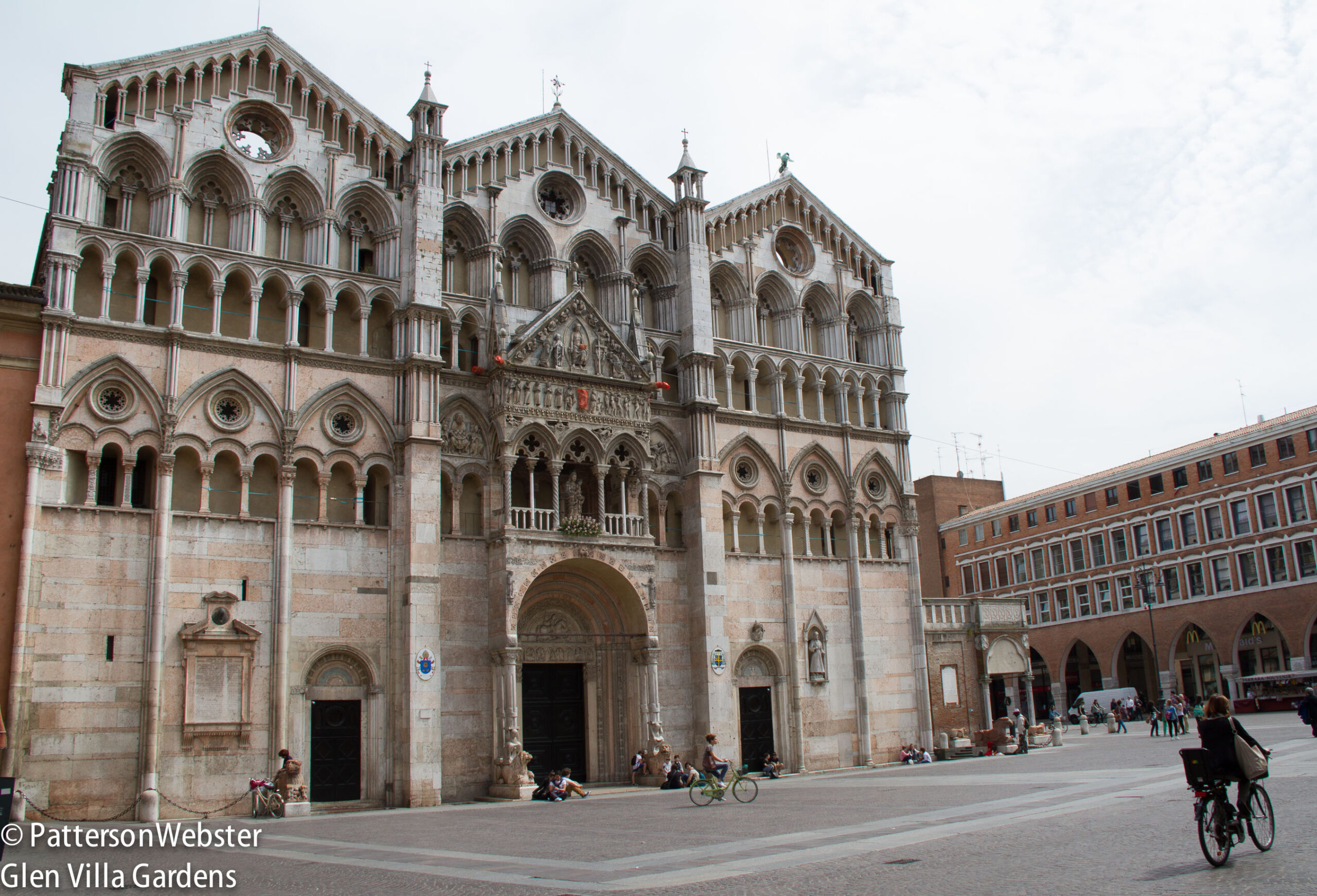 The façade of Ferrara