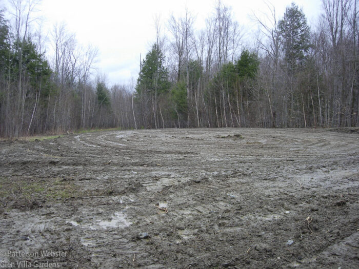 We started with a flat muddy mess.