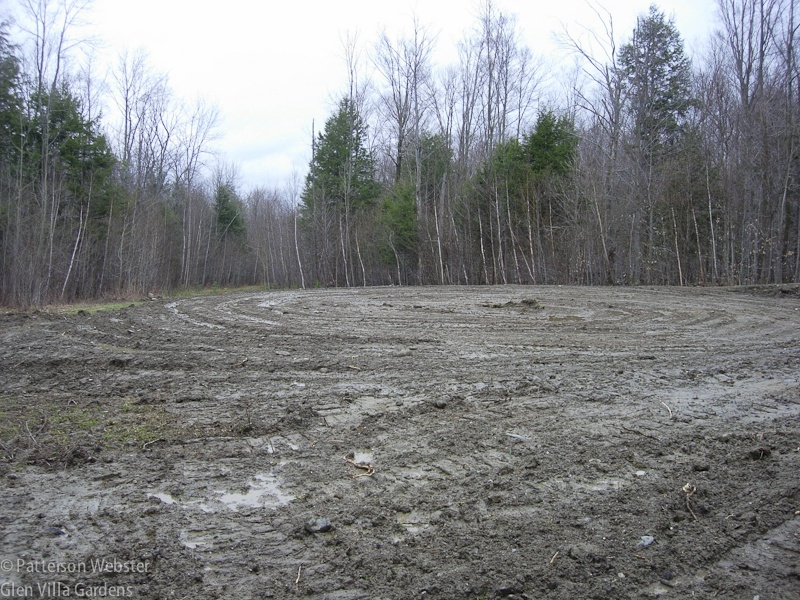 We started with a flat muddy mess.