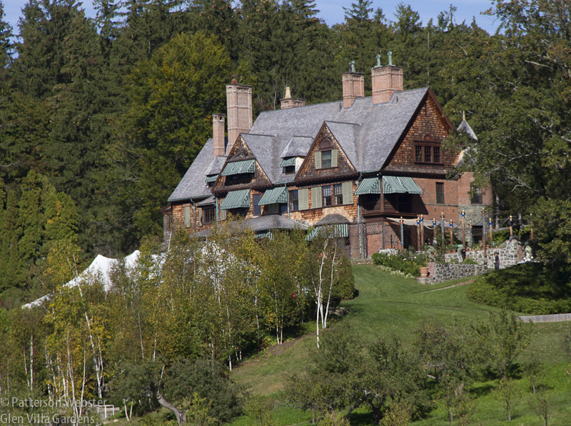 The shingle house was designed by Meade White, one of the premier New York design firms of the Gilded Age.