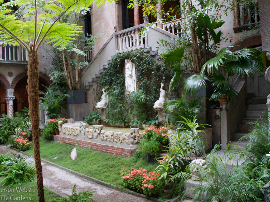 The courtyard garden is a highlight at the Isabelle Stewart Gardner Museum.