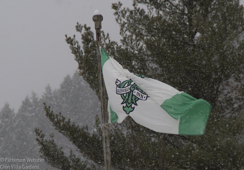 The emblem on the flag is a copy of the one used at Glen Villa Inn. 