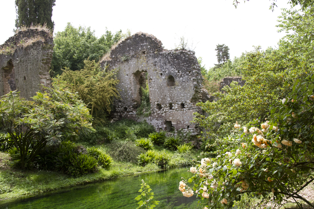 Ninfa is south-west of Rome. It was built over several generations, so both the setting and the creation of the garden provide layering in time.