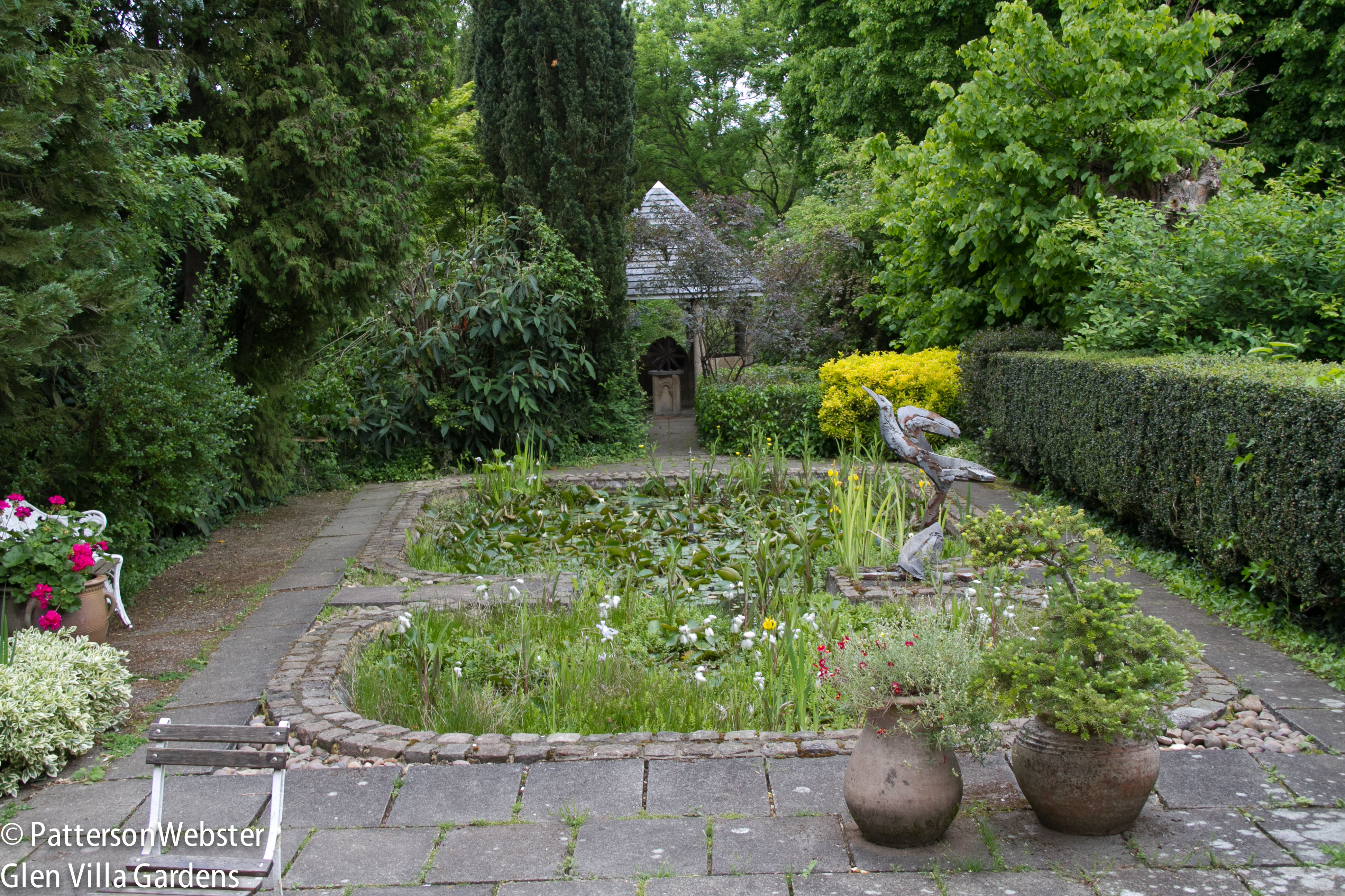 The garden is maintained primarily by volunteers which gives it a comfortable lived-in feeling.