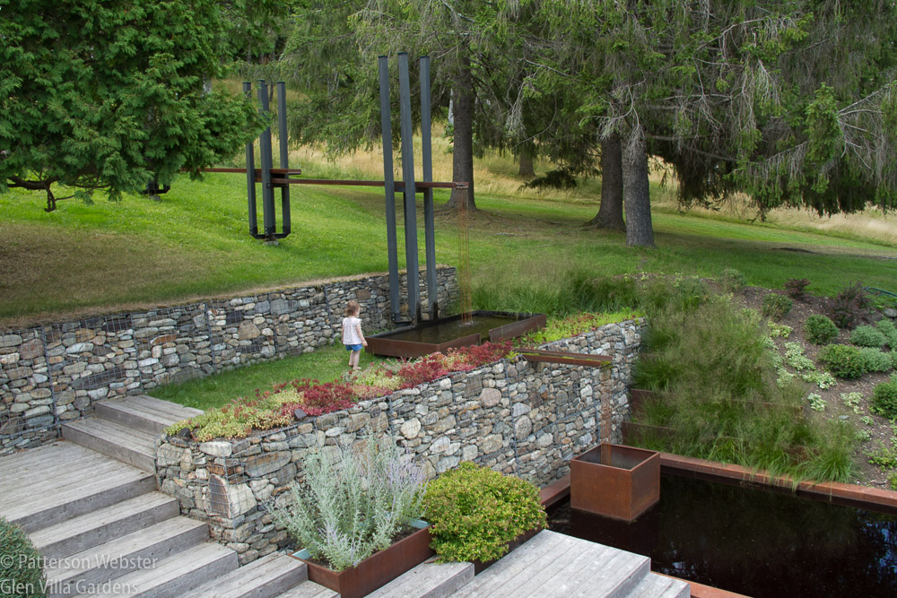 Gabion walls can be practical and aesthetically pleasing.