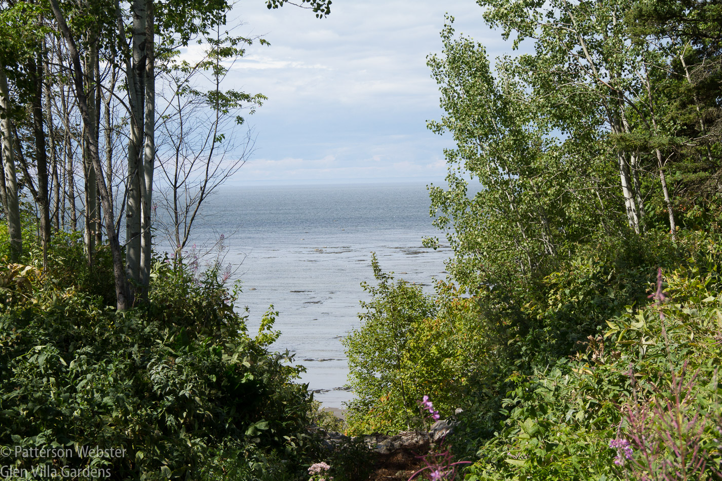The festival installations are adjacent to the St. Lawrence River. 