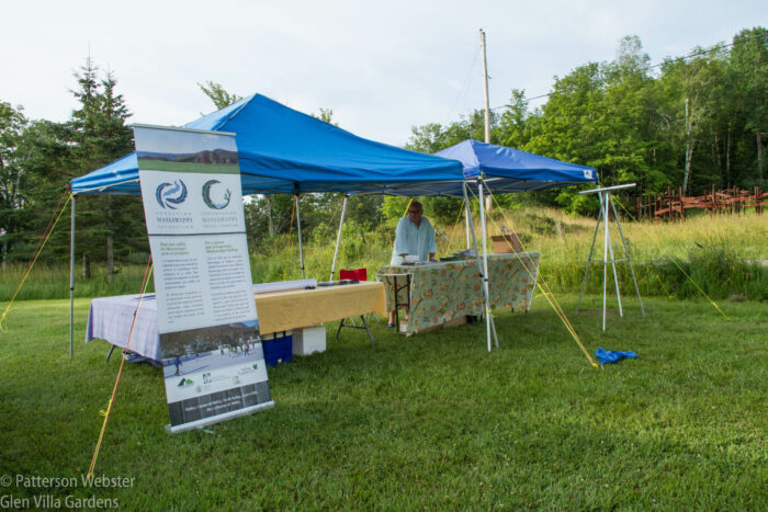 John was already on site at the registration desk when I took this photo at 6:45.