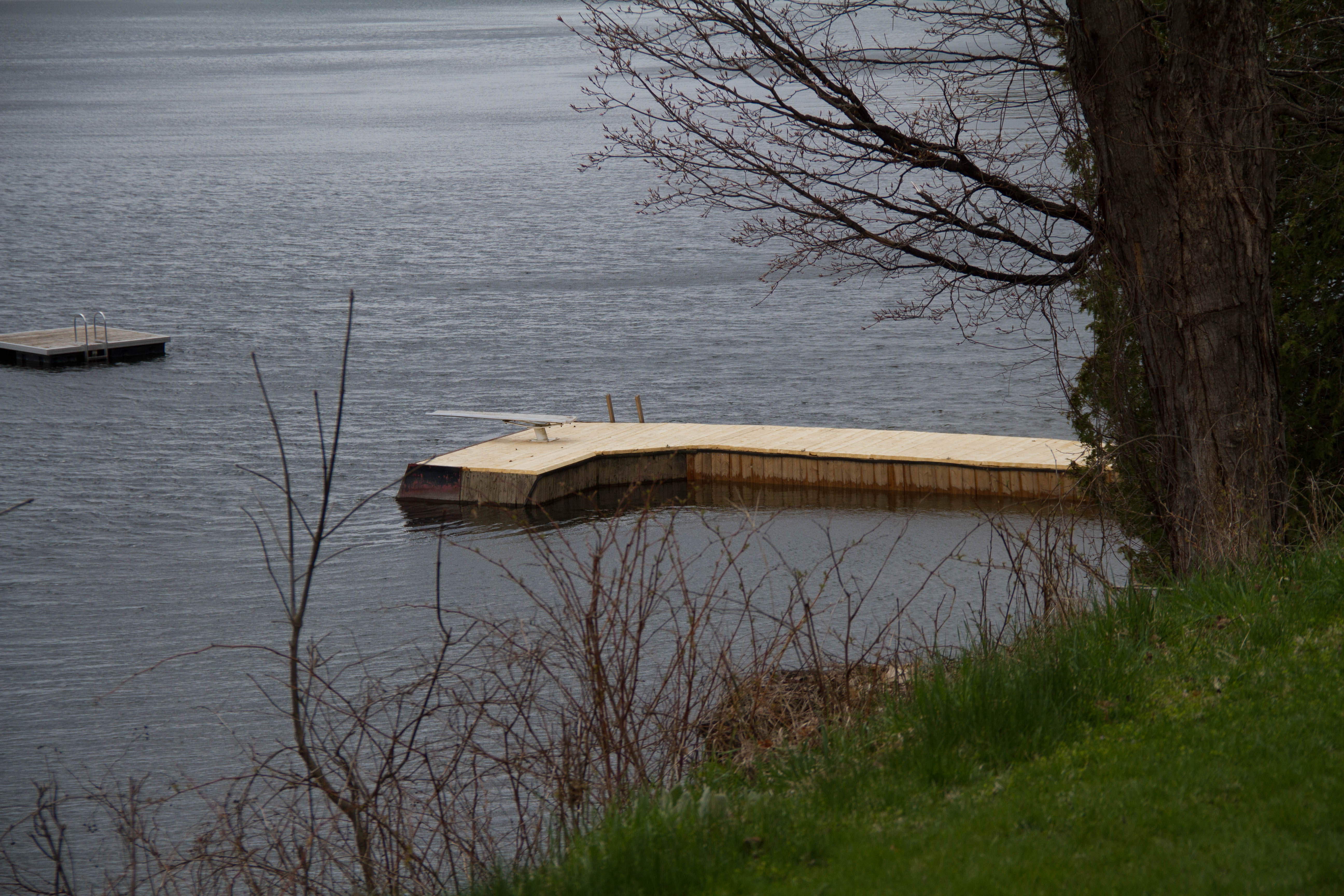 A brand new dock, ready for summer.