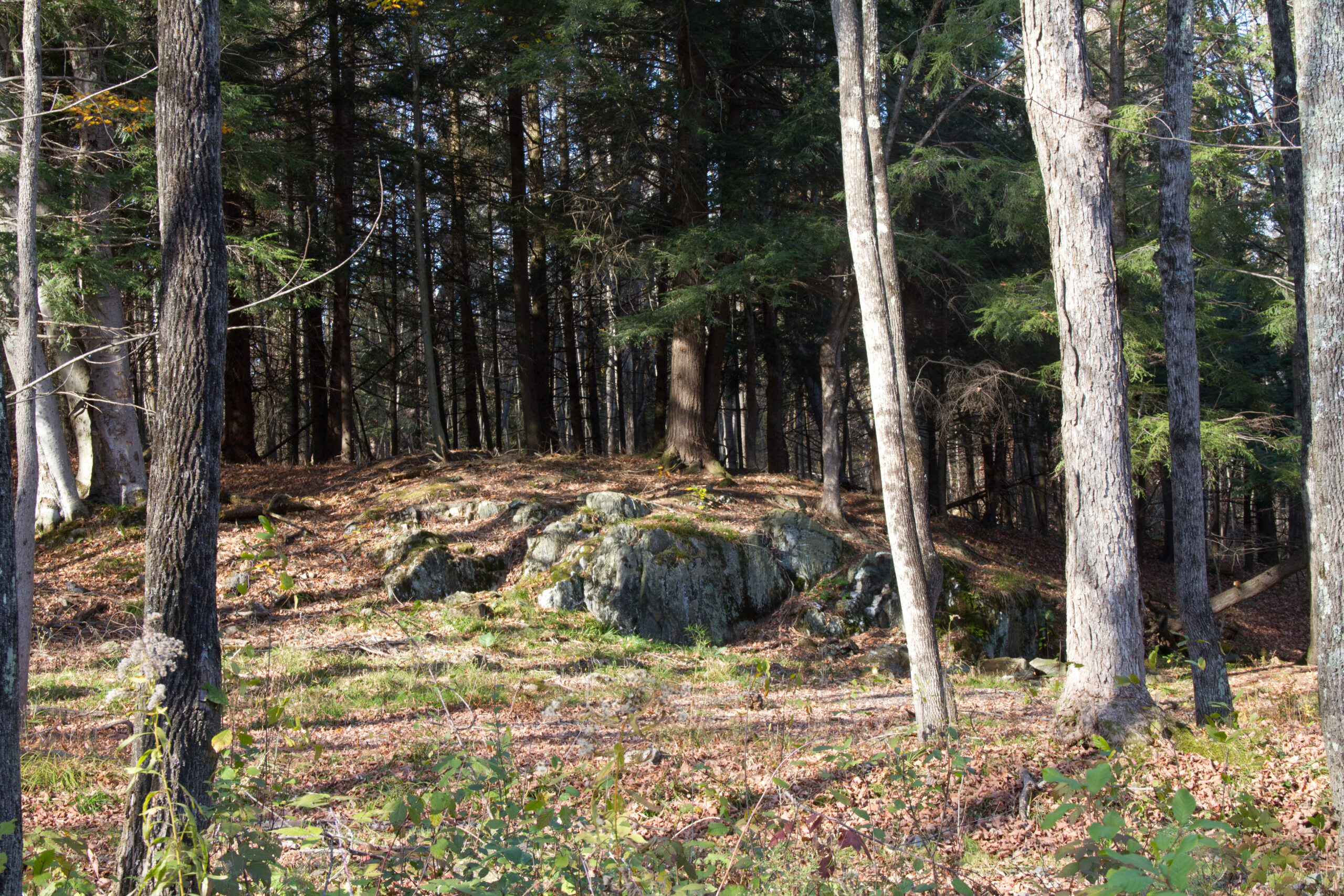 This is how the rock looked in 2013, before I started on the trail extension. This is how the rock looked in 2013, before I started on the trail extension.